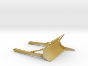 1/64th KG clearing blade for DM D6R bulldozer in Tan Fine Detail Plastic