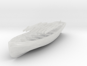 1/200 IJN 11m Cutter w. Paddles in Clear Ultra Fine Detail Plastic
