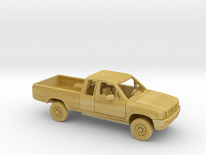 1/87 1988-97 Toyota Hilux Ext. Cab Short Bed Kit in Tan Fine Detail Plastic