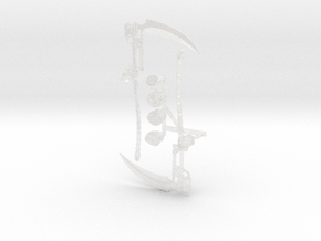 2x War Scythe: Reaper (1-handed) Chaos in Clear Ultra Fine Detail Plastic