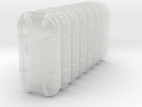 1/48 USN Watertights (5’-0”) SET x8 in Clear Ultra Fine Detail Plastic