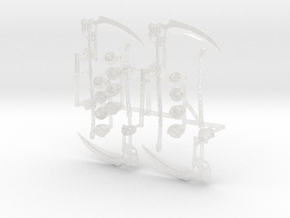 4x War Scythe: Reaper - Prime Set in Clear Ultra Fine Detail Plastic