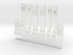 1/128 DKM Aft Turret Vents Set in Clear Ultra Fine Detail Plastic