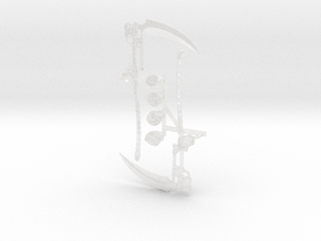  2x War Scythe: Reaper (1-handed) Prime in Clear Ultra Fine Detail Plastic