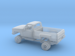 1/87 1981-88 Chevy C-20 Scotsdale RegCab DuallyKit in Clear Ultra Fine Detail Plastic