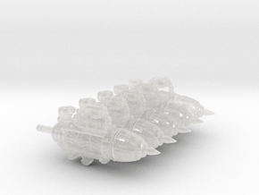 5x Heavy Pile Driver in Clear Ultra Fine Detail Plastic
