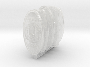 5 Neptune Spears: Left-handed shields in Clear Ultra Fine Detail Plastic
