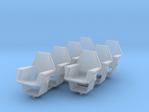 SHUTTLE POLAR LIGHTS 1/32 SEATS  in Clear Ultra Fine Detail Plastic