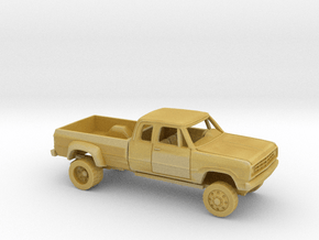 1/87 1974/75 Dodge D-Series Ext.Cab DuallyBed Kit in Tan Fine Detail Plastic