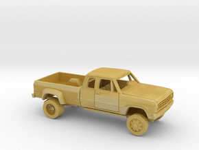1/160 1974/75 Dodge D-Series Ext.Cab DuallyBed Kit in Tan Fine Detail Plastic