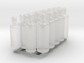 22x Looted Bitz: Gas Bottles in Clear Ultra Fine Detail Plastic