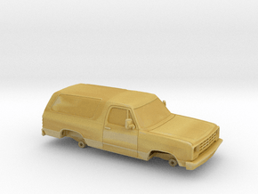 1/64 1981-90 Dodge Ramcharger Shell in Tan Fine Detail Plastic