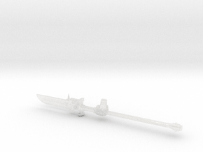 Arch Battleknight: Deamon Impaler (Right) in Clear Ultra Fine Detail Plastic