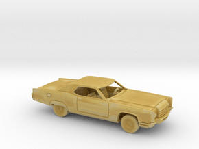1/87 1972 Lincoln Continental Coupe Kit in Tan Fine Detail Plastic
