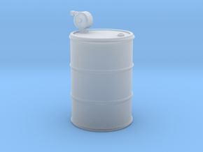 1/25th 55 gallon fuel drum with hand pump in Clear Ultra Fine Detail Plastic