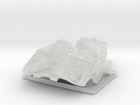 Celestial Lions: Atlas Sarcophagus Set (1) in Clear Ultra Fine Detail Plastic