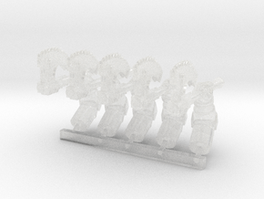 5x ST:1 Left RotoAxes: Gortran in Clear Ultra Fine Detail Plastic