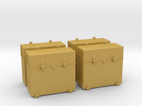 1/35 IJN Ammo Box 25mm Triple Set x4 in Tan Fine Detail Plastic
