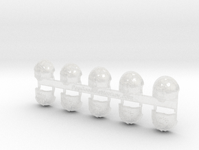10x Sons of Isaac- T:1a Right Terminator Shoulders in Clear Ultra Fine Detail Plastic
