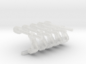 5x ST:1 Right Energy Maul : Ferric in Clear Ultra Fine Detail Plastic