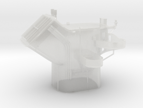 1/350 Richelieu Structure Aft Deck2 Funnel in Clear Ultra Fine Detail Plastic