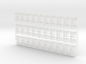 60x Tome Wardens - Shoulder Insignia pack in Clear Ultra Fine Detail Plastic