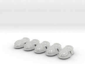 10x Death Engines - G:4a Shoulder Pads in Clear Ultra Fine Detail Plastic