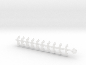 20x Diamonds - Tiny Convex Insignias (3mm) in Clear Ultra Fine Detail Plastic
