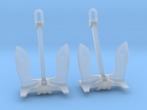 1/35 USS Anchor Bow SET x2 in Clear Ultra Fine Detail Plastic