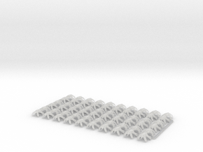 60x Chain Blades - Shoulder Insignia pack in Clear Ultra Fine Detail Plastic