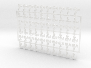 60x Blood Dragons - Smaller Insignias (5mm) in Clear Ultra Fine Detail Plastic