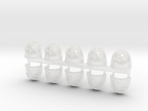 10x Aries - G:4a Shoulder Pads in Clear Ultra Fine Detail Plastic