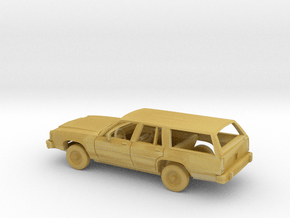 1/160 1979-87 Ford Crown Vic Station Wagon Kit in Tan Fine Detail Plastic