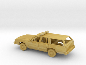1/160 1979-87 Ford CrownVic StationWagon FireChief in Tan Fine Detail Plastic