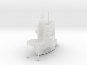 1/100 Uboot IIB U9 Conning Tower in Clear Ultra Fine Detail Plastic