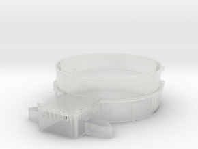 1/600 Richelieu Structure Fore Turret2 Barbette in Clear Ultra Fine Detail Plastic