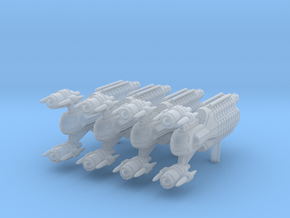 (Armada) 4x Coruscant Freighter in Clear Ultra Fine Detail Plastic