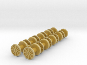 N Scale 10x Cable Reel S empty in Tan Fine Detail Plastic