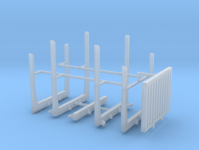 1/64th Custom logging rack n bunks  in Clear Ultra Fine Detail Plastic