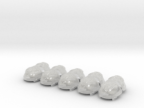 10x Bringers Of Judgement - G:13a Shoulder Pads in Clear Ultra Fine Detail Plastic