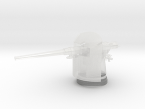 1/100 Italian 120 mm (4.7 in)/40 gun in Clear Ultra Fine Detail Plastic