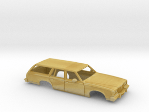 38mm Wheelbase 1977-78 Pontiac Grand Safari Shell in Tan Fine Detail Plastic