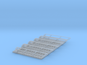 1:50 Stairs #13 5pc in Clear Ultra Fine Detail Plastic