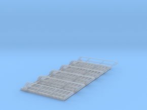 1:50 Stairs 13 W30mm 5pc in Clear Ultra Fine Detail Plastic