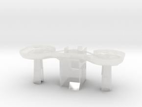 1/200 IJN Akizuki Funnel AA Platform in Clear Ultra Fine Detail Plastic