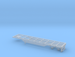 1/50th Outside Frame 40' Flatbed in Clear Ultra Fine Detail Plastic