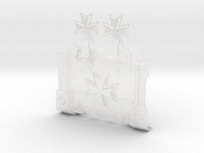 Maltese Cross : Impulsor Branding Kit 1 in Clear Ultra Fine Detail Plastic