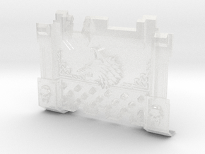 Shaggy Wolf : Impulsor Front Plate 1 in Clear Ultra Fine Detail Plastic