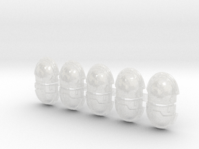 10x Blank/Tactical - G:9a Right Shoulders in Clear Ultra Fine Detail Plastic