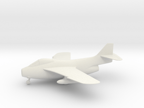 Saab J.29F Tunnan in White Natural Versatile Plastic: 1:64 - S